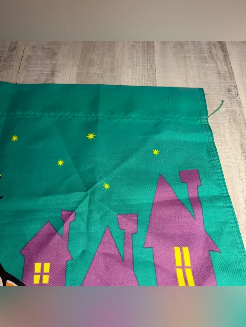 Vintage Snoopy and Woodstock The Great Pumpkin Two Sided Hanging Flag Large